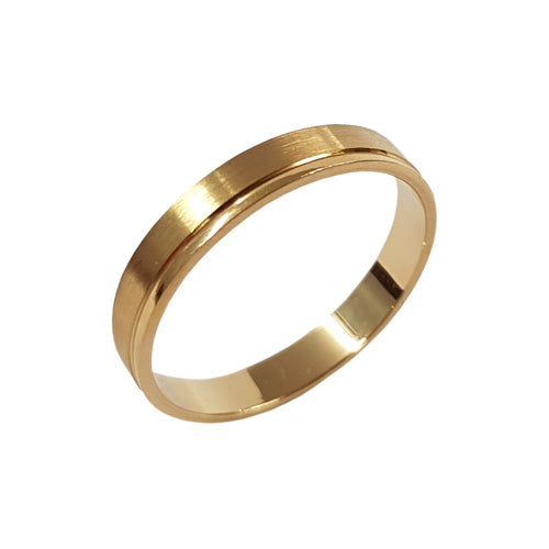 Alianza amarillo tallada 3,5 mm oro de 750 ml – RF 0074