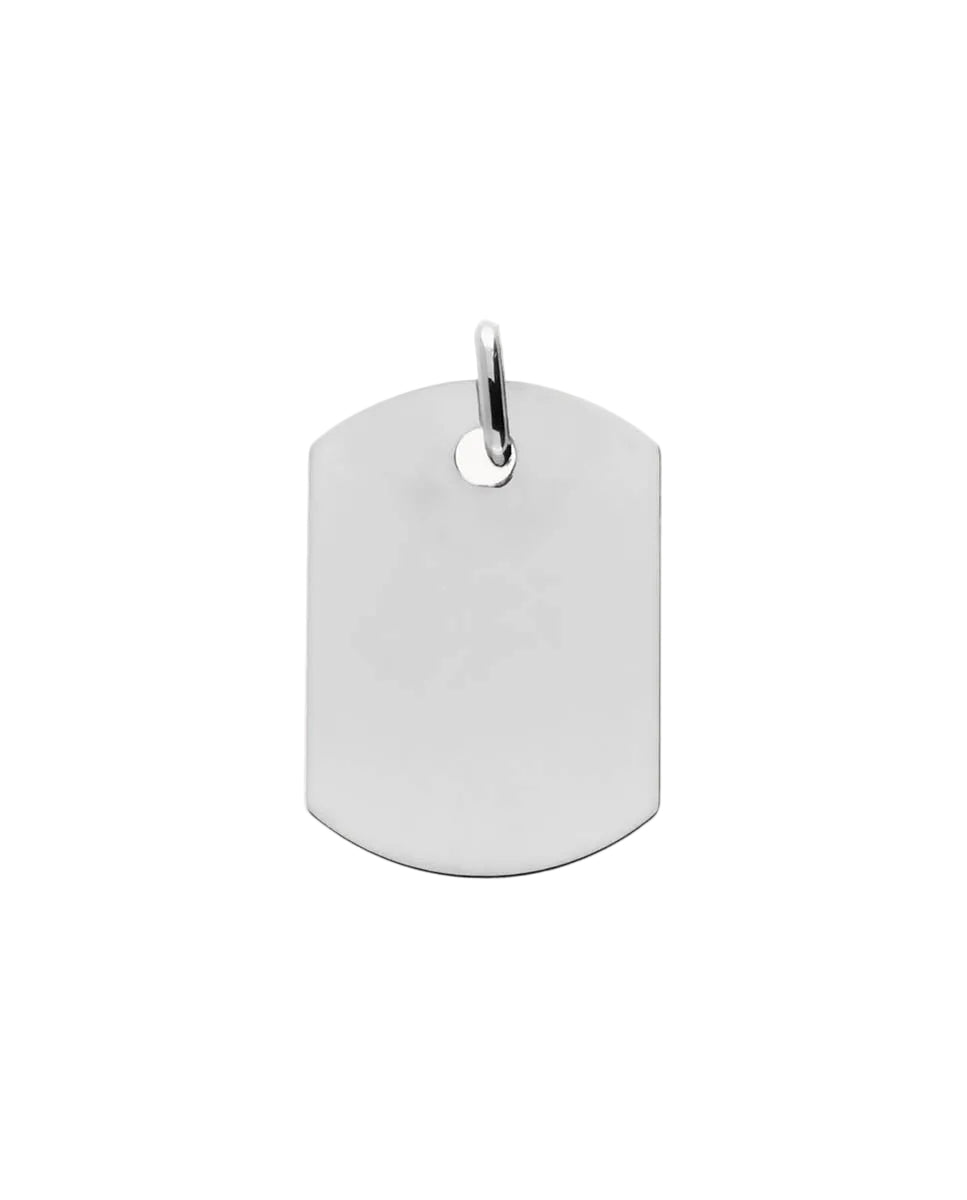 Colgante CHAPA 15x22mm para grabar de plata de ley 925. -52-6164