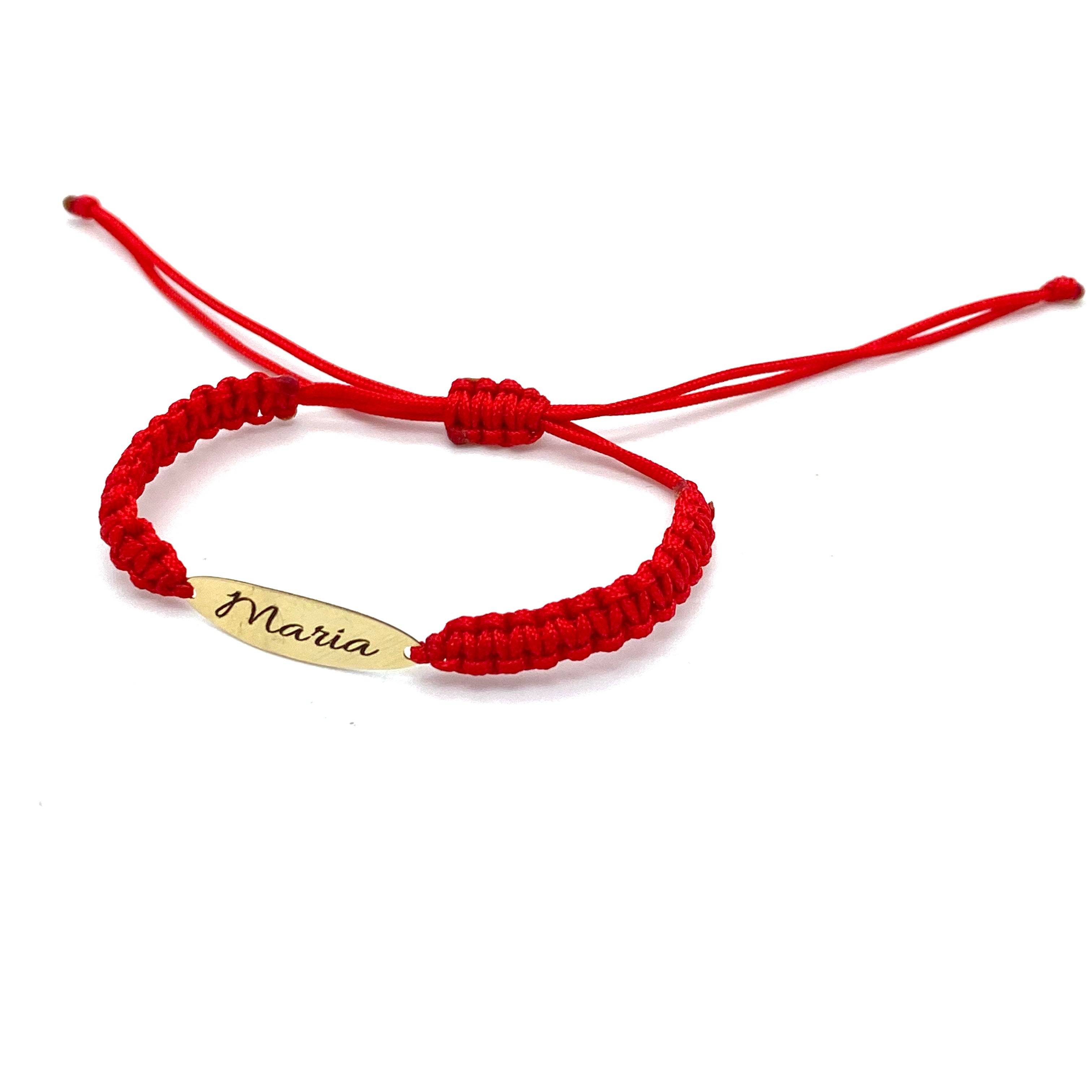 Esclava Bebe de oro 18 ktes con hilo rojo
