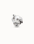 Anillo bañado en plata de ley y perla ANI039 TALLA XL