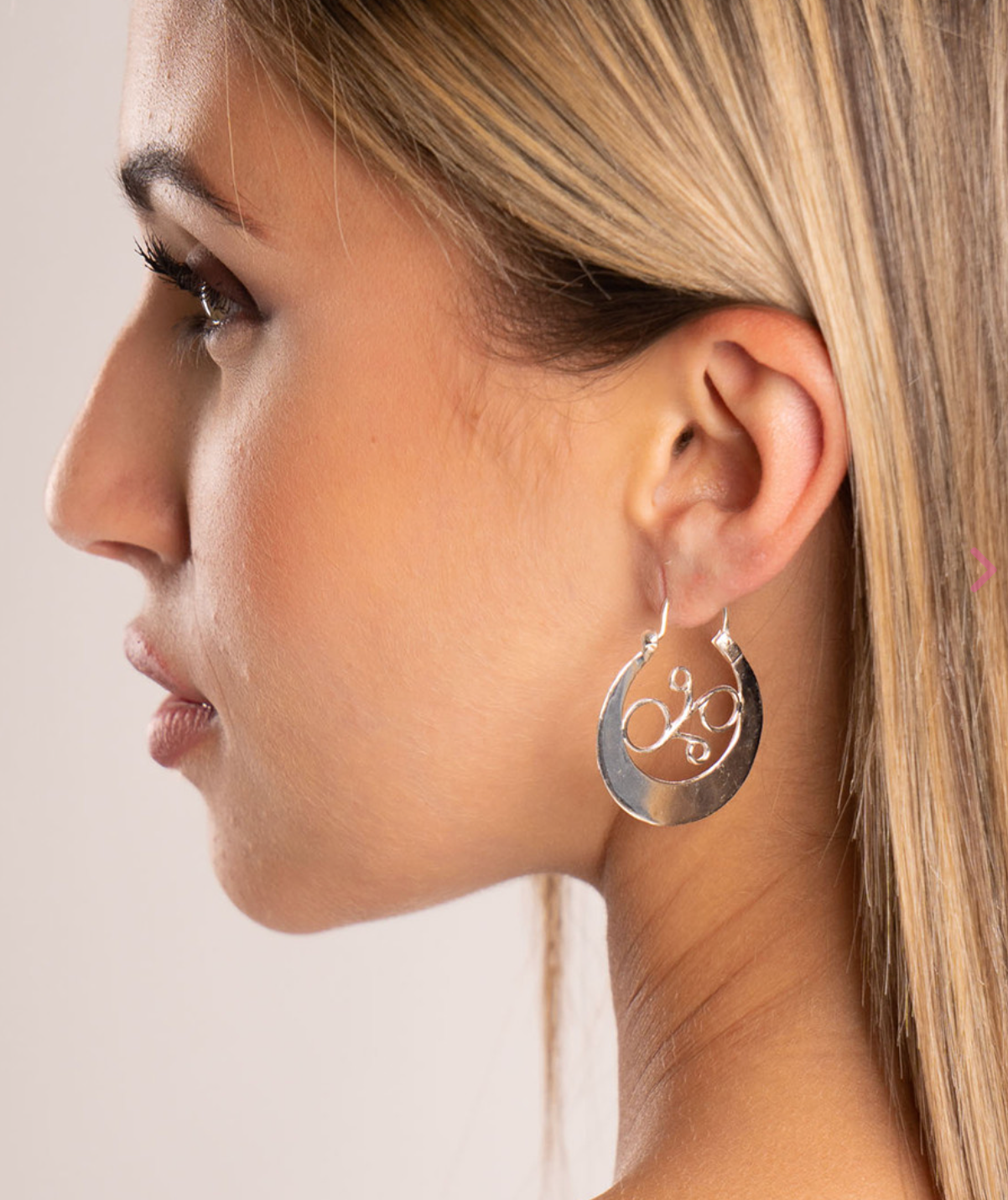Pendientes aros canarios tara de plata de ley 925 - 07-3942