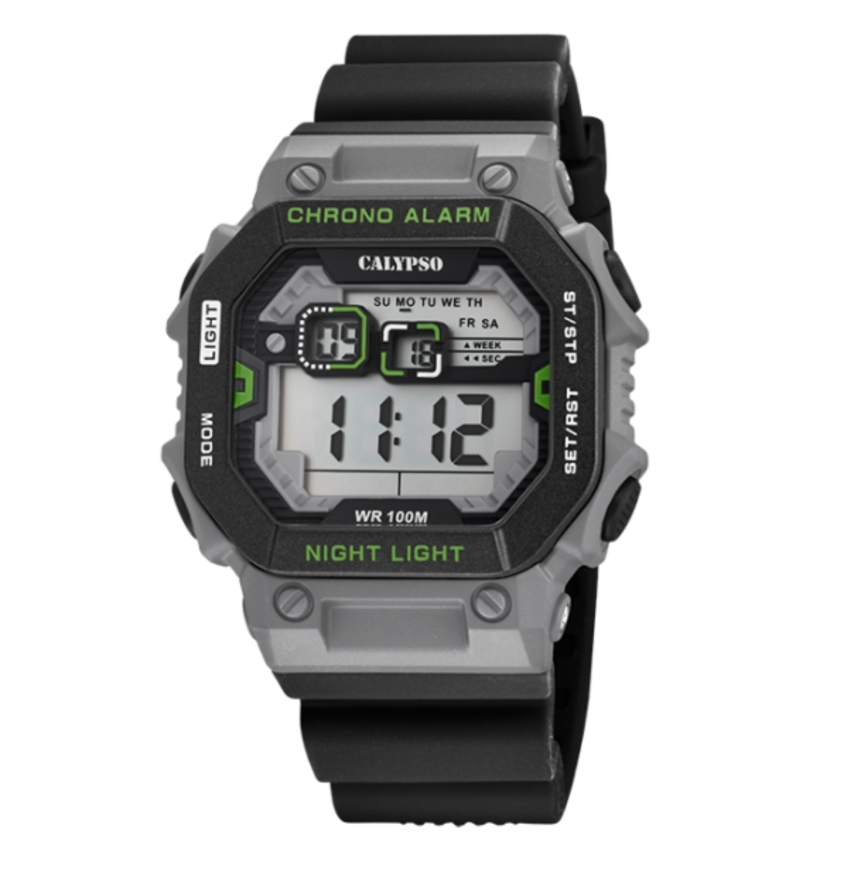 RELOJ CALYPSO K5840/3 CORREA NEGRA CAJA GRIS