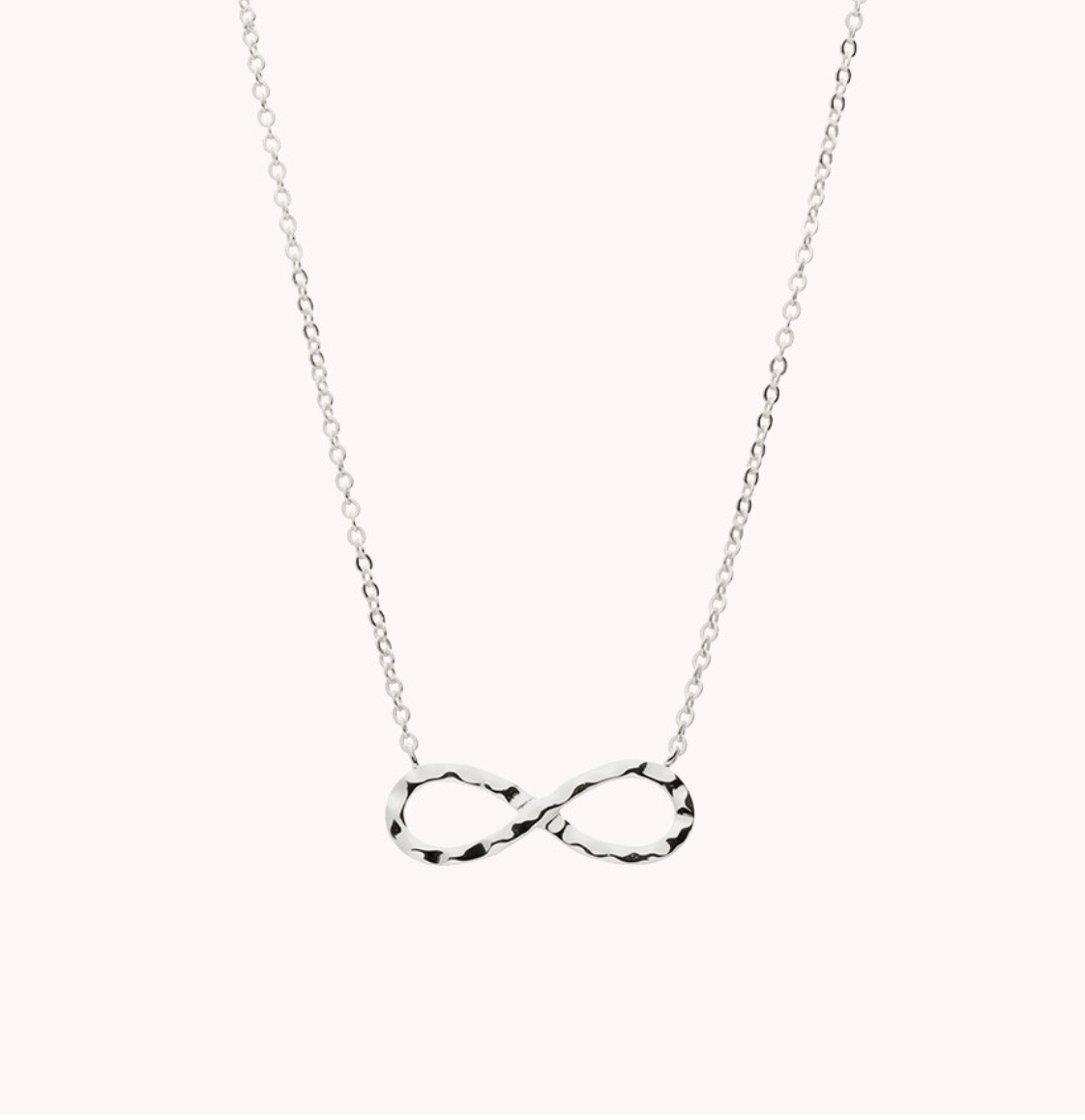 Collar infinito galaxy de plata de ley 925 bañada en rodio