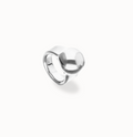 Anillo bañado en plata de ley con forma de esfera ANI0869MTL00015