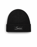 Gorro pasamontañas beige con parche