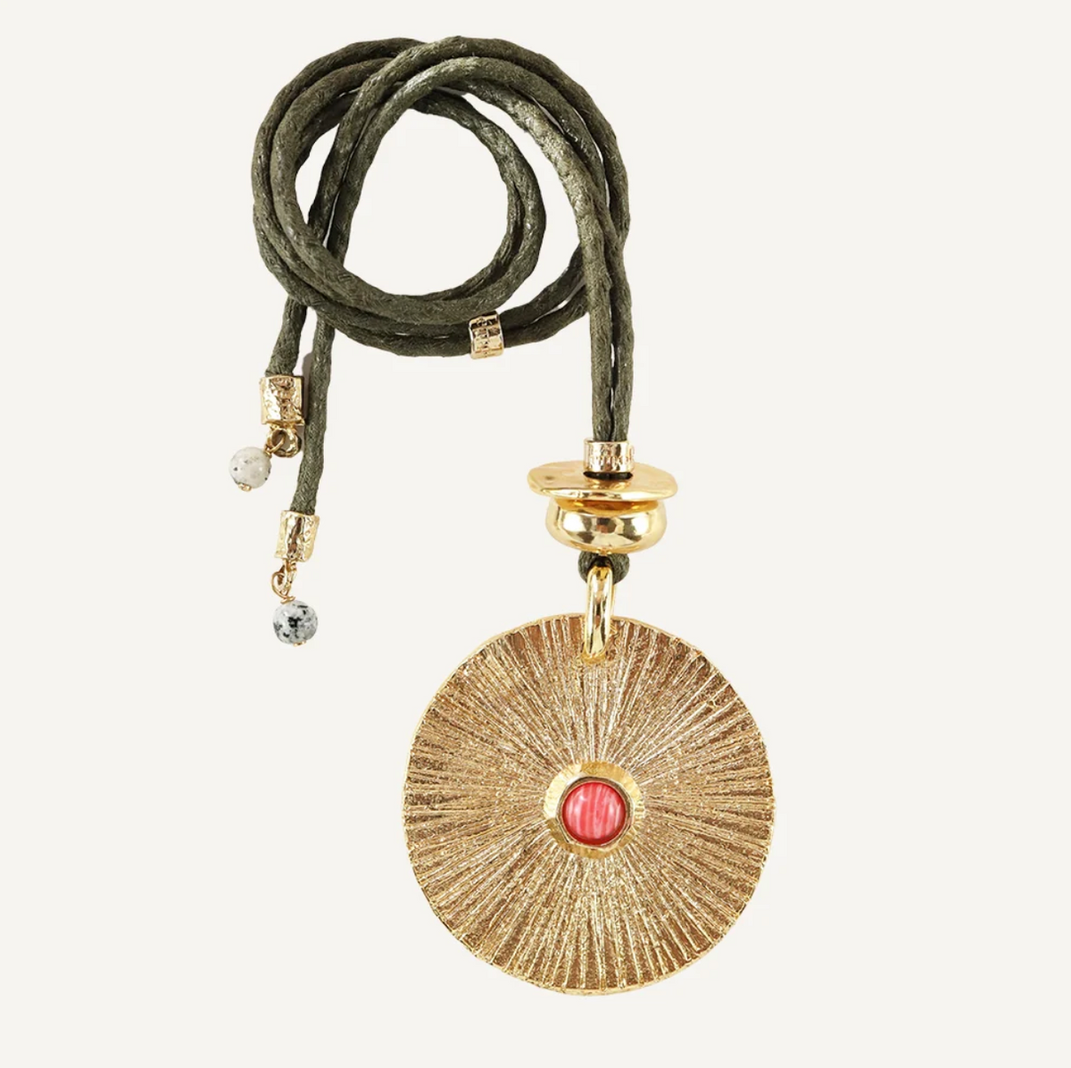 Collar Sonne Rojo LG Monsul Kaki