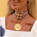 Collar Sonne Blanco LG Monsul Gris