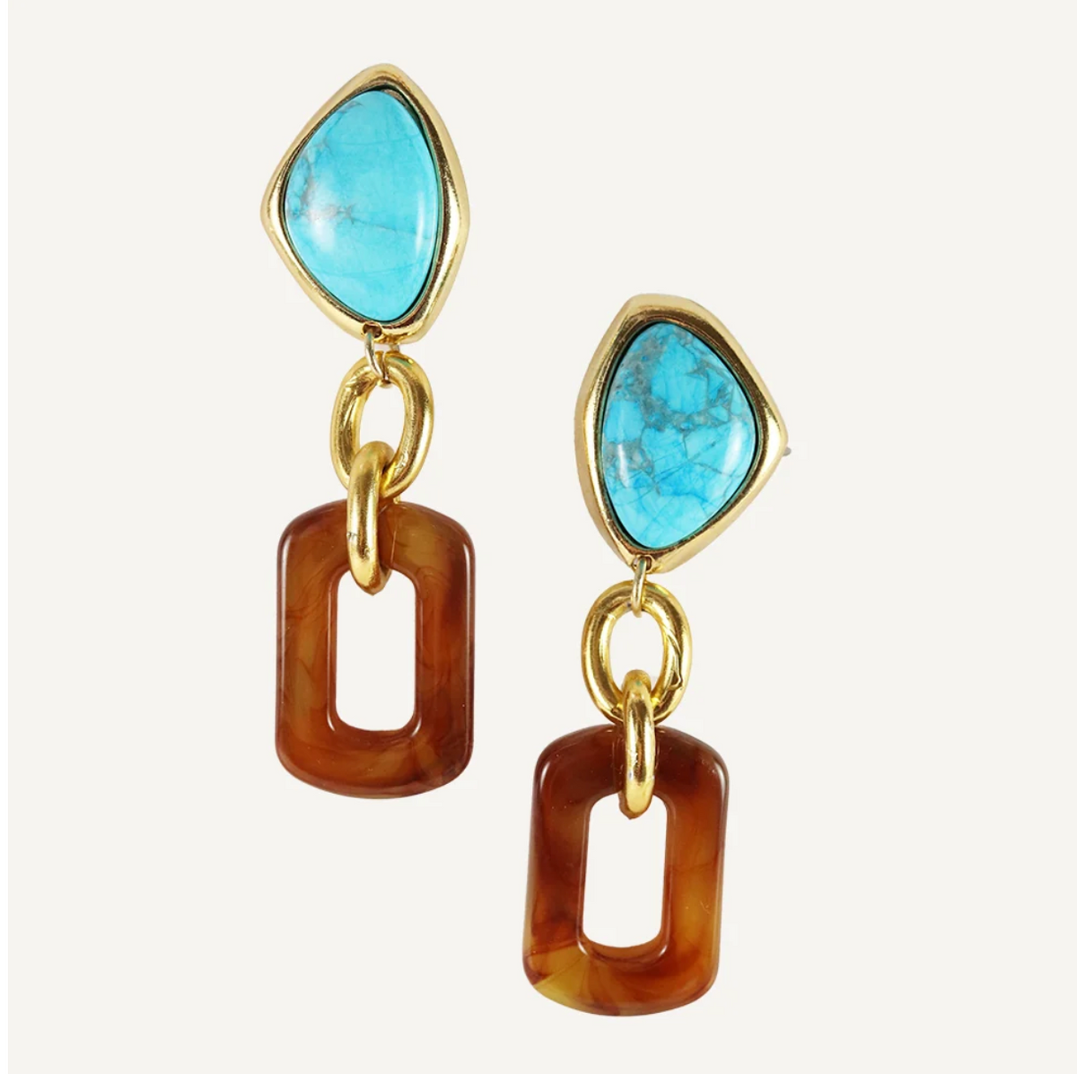 Pendientes Basil Studio Turquesa