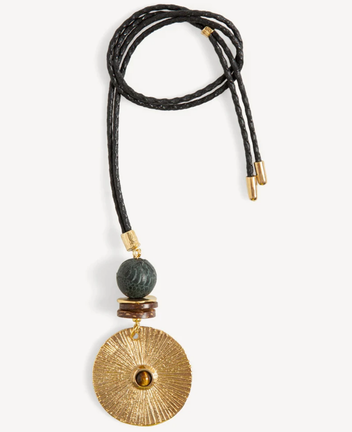 Collar Nimbo Sonne Ojo de Tigre M. Negro