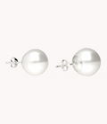 Pendientes de plata de ley 925 con perla de 12 mm 41-3010