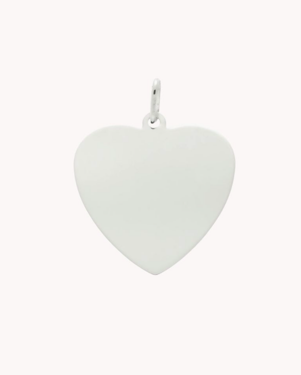 Colgante de plata de ley 925 estilo corazón para grabar.    52-6119