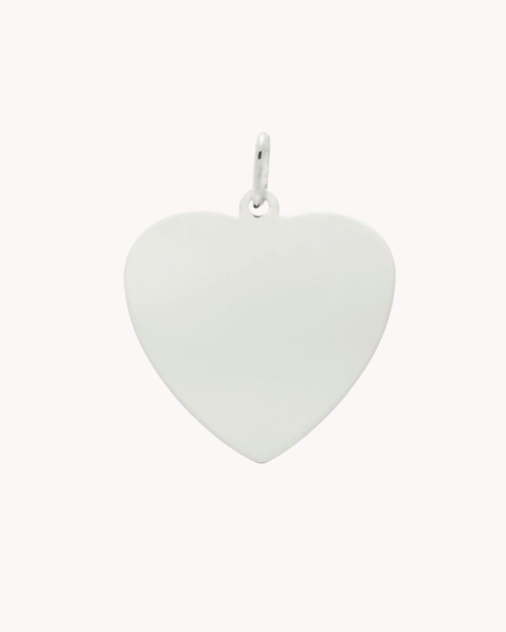 Colgante de plata de ley 925 estilo corazón para grabar.    52-6119