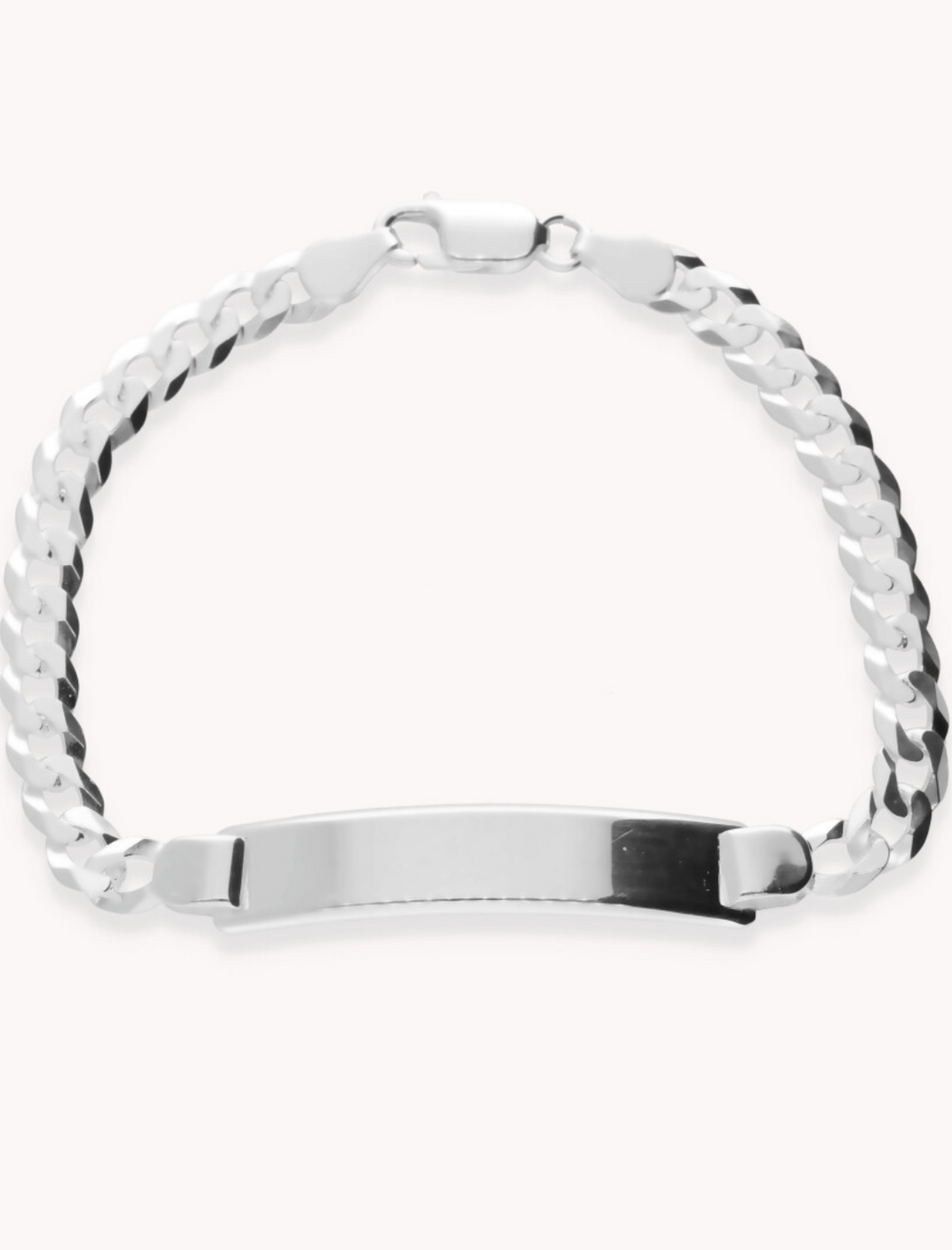 Pulsera esclava 4mm barbada plana de plata de ley 925. 13-2100136