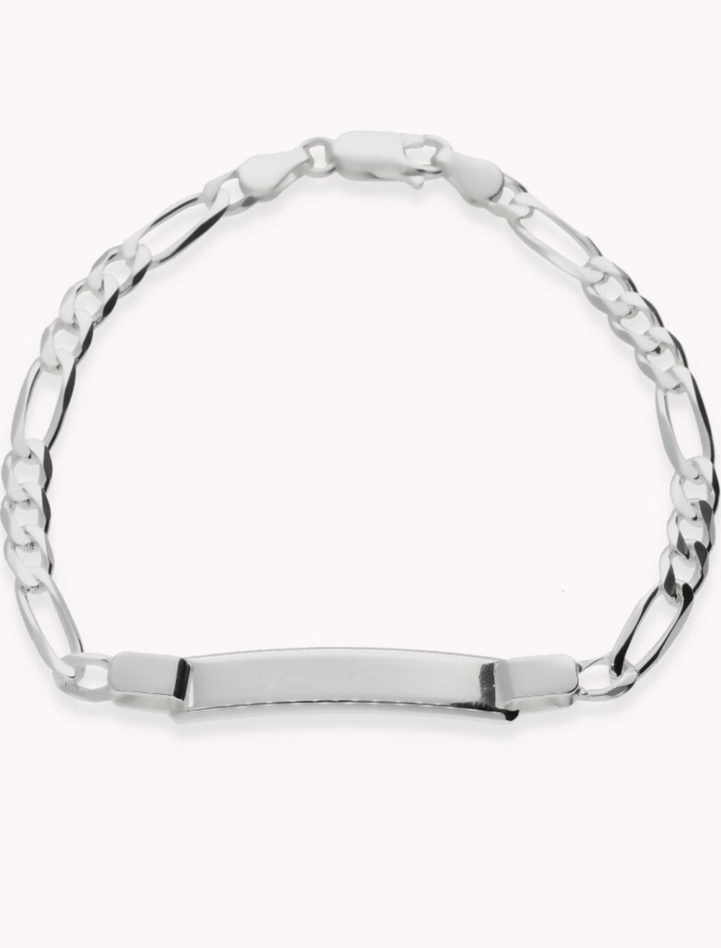 Pulsera esclava 3mm fígaro de plata de ley 925 estilo esclava. 13-2100133