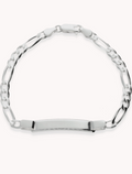 Pulsera esclava 3mm fígaro de plata de ley 925 estilo esclava. 13-2100133
