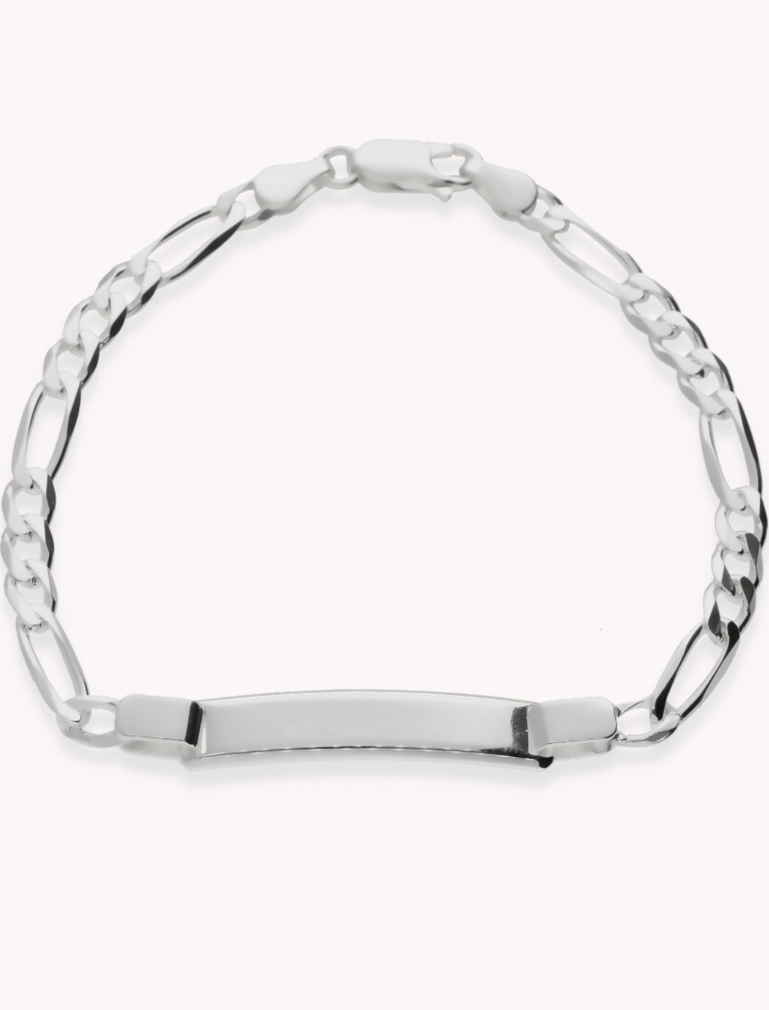Pulsera esclava 3mm fígaro de plata de ley 925 estilo esclava. 13-2100133