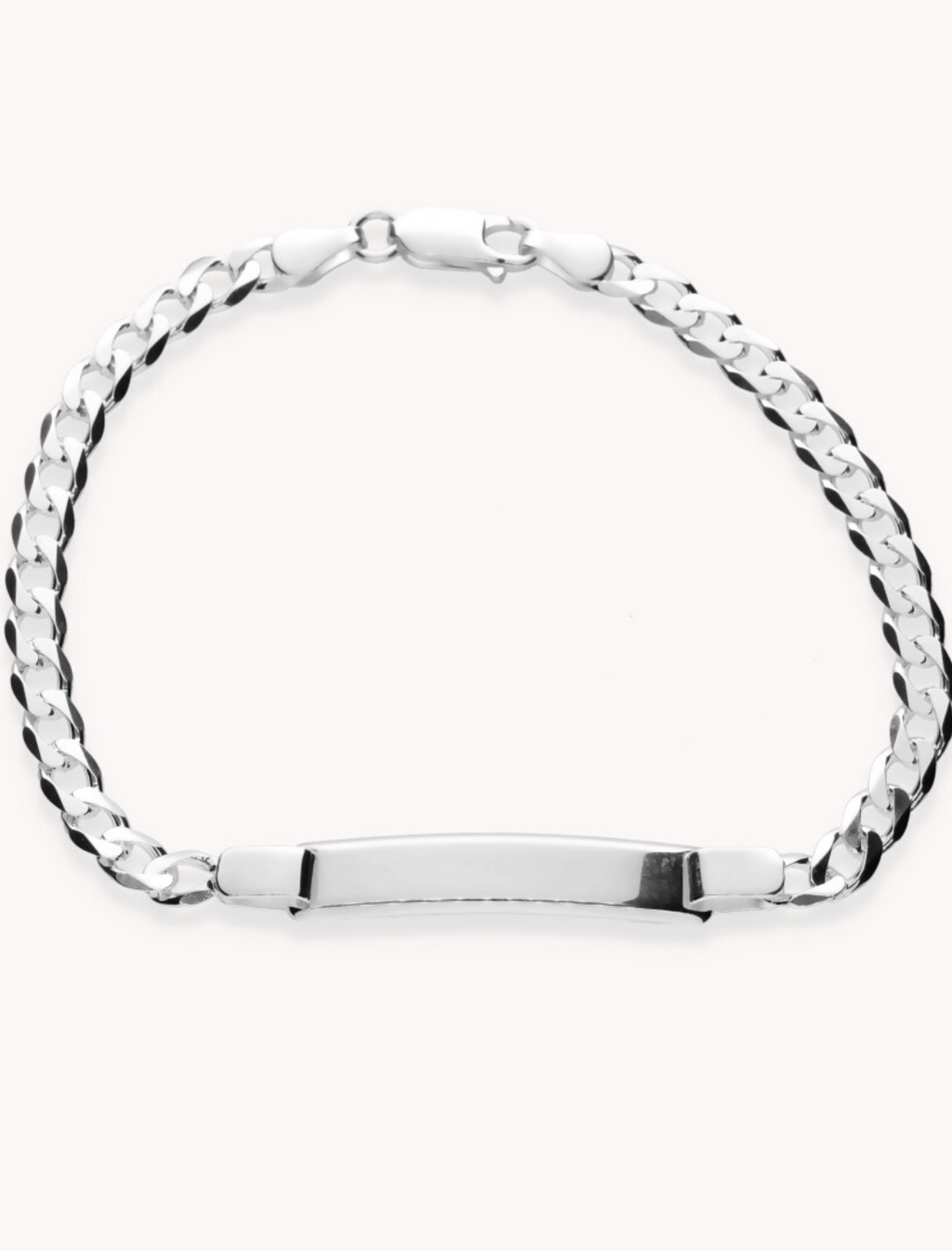 Pulsera esclava 3mm barbada de plata de ley 925.  13-2100134