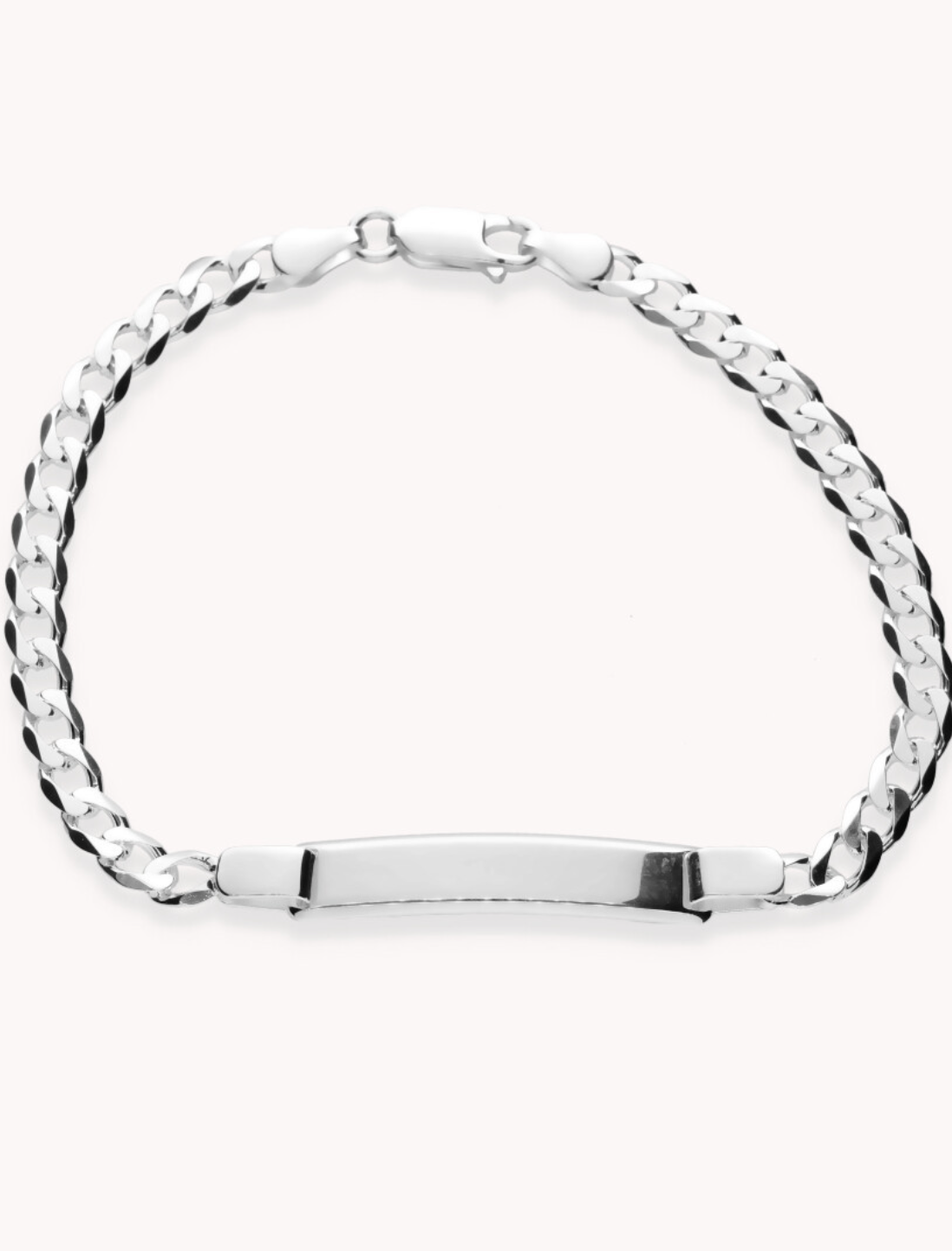 Pulsera esclava 3mm barbada de plata de ley 925.  13-2100134
