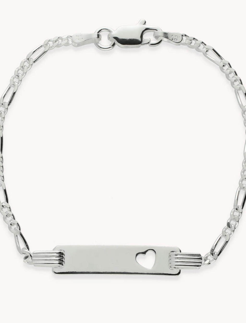 Pulsera infantil esclava mi corazón de plata de ley 925 03-2107