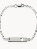 Pulsera infantil esclava mi corazón de plata de ley 925 03-2107
