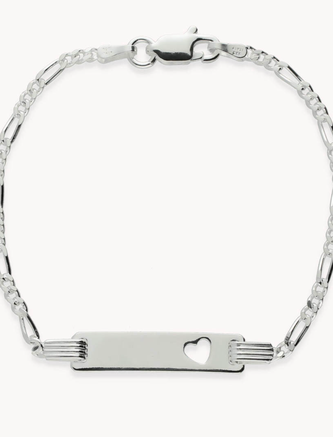 Pulsera infantil esclava mi corazón de plata de ley 925 03-2107