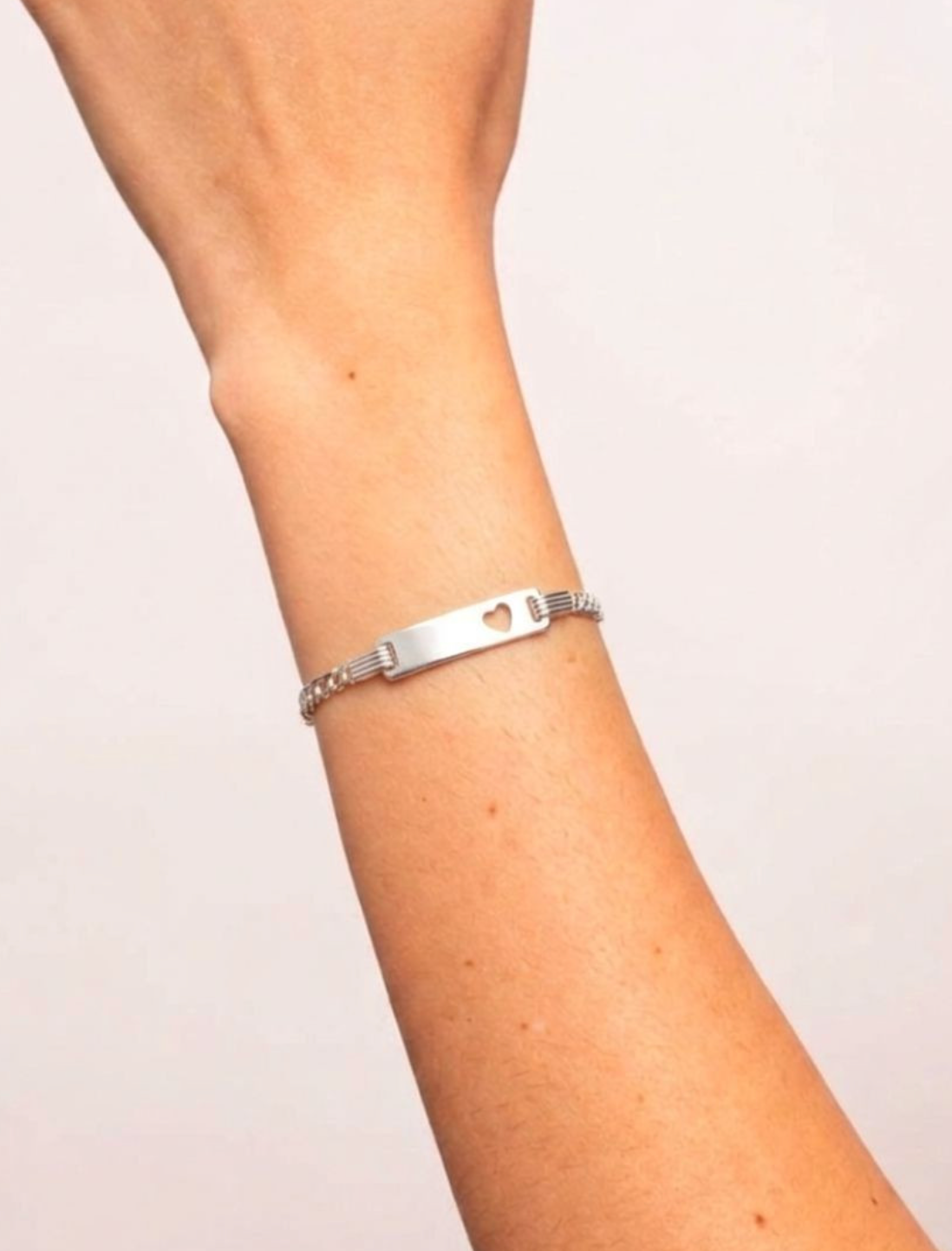 Pulsera infantil esclava mi corazón de plata de ley 925 03-2107