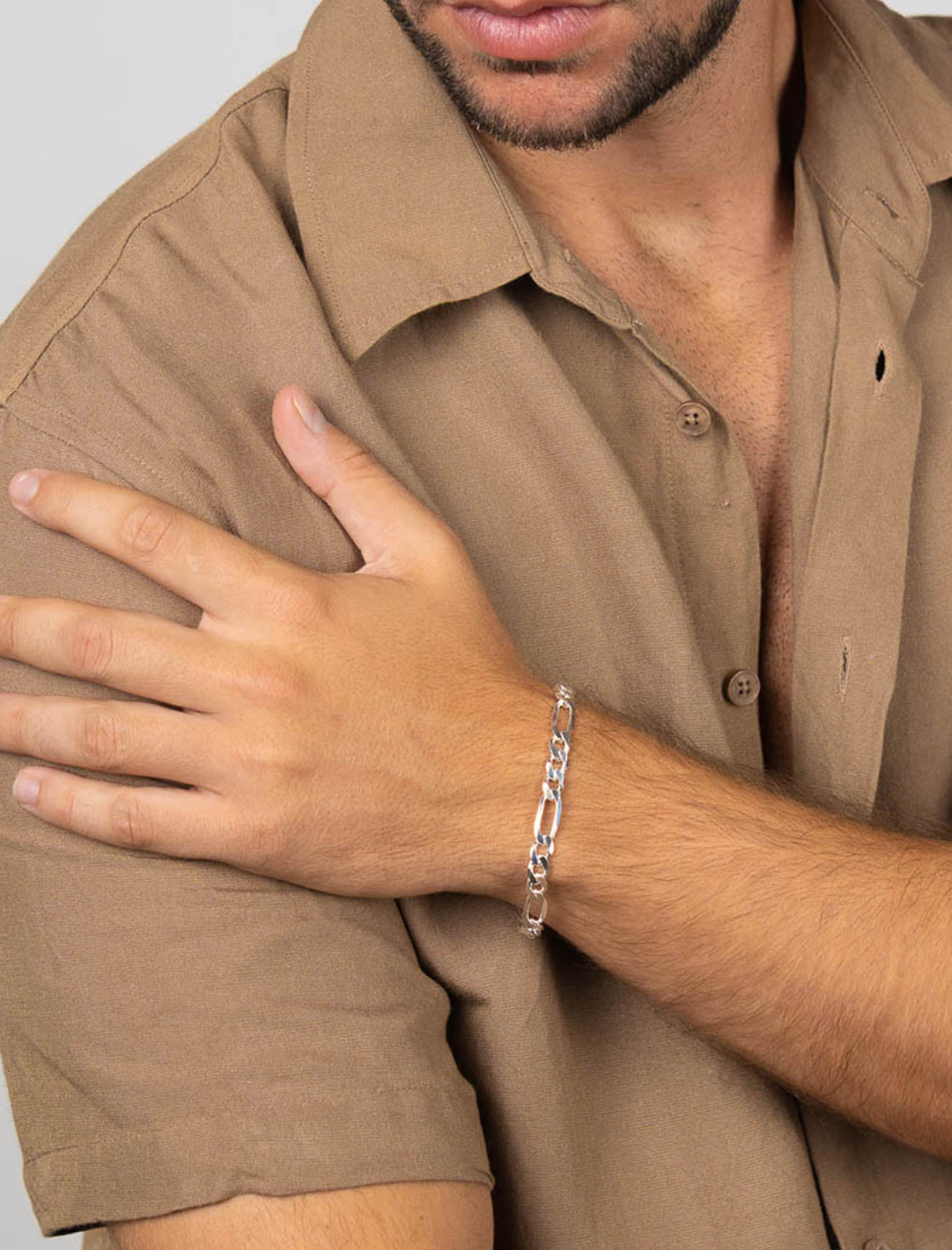 Pulsera fígaro verona 6,5 mm de plata de ley 925 03-2044