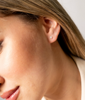 Pendientes de plata de ley 925 con perla de 4 mm 41-3018