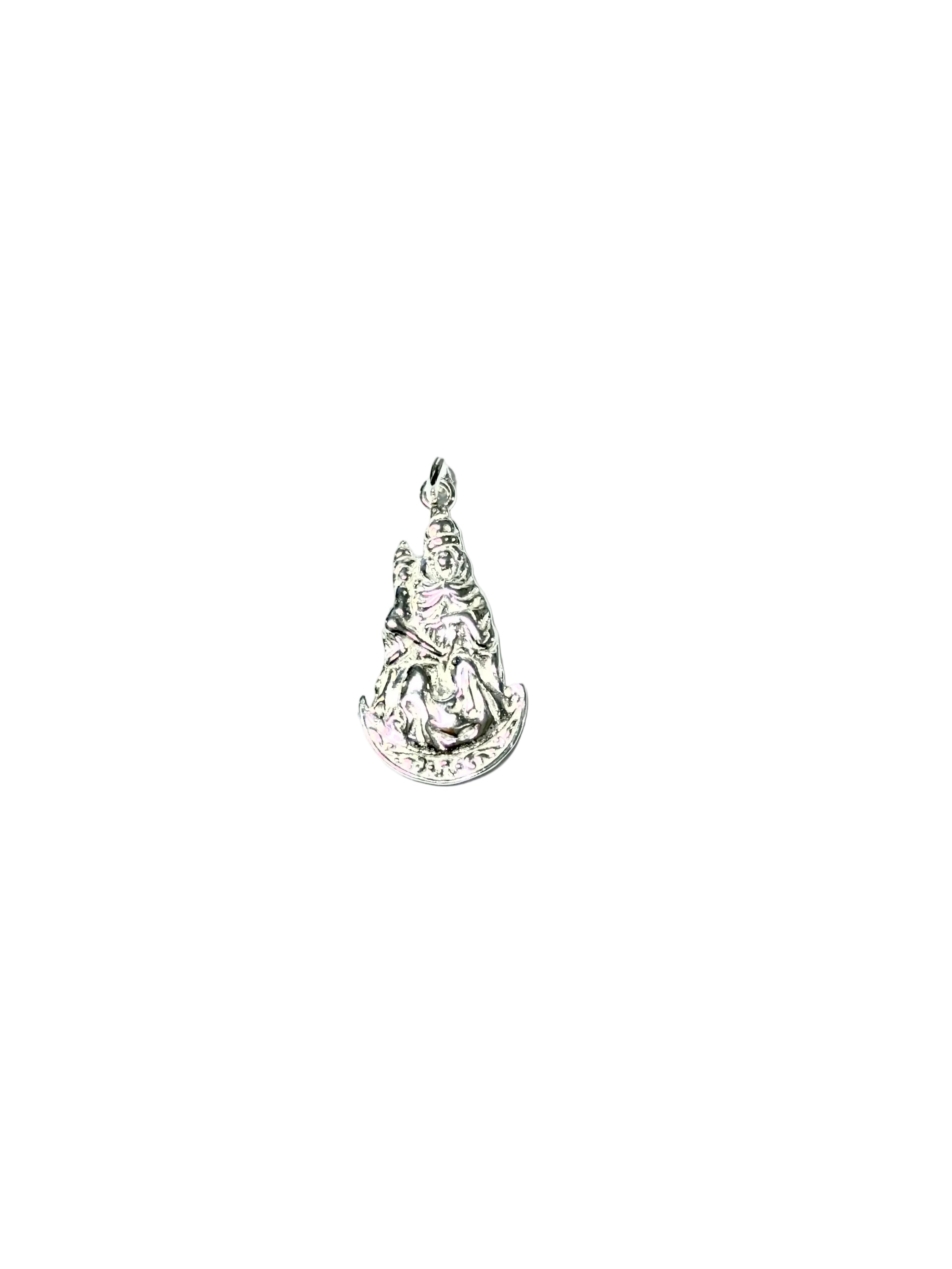 Colgante Virgen de La Peña MINI en plata de ley COL260624