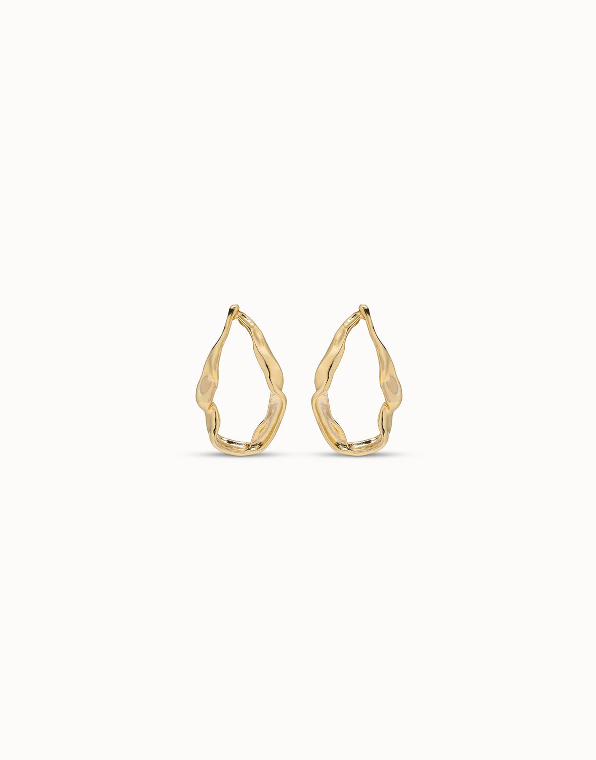 Pendientes PEN0627ORO maxi de eslabones bañados en oro de 18k