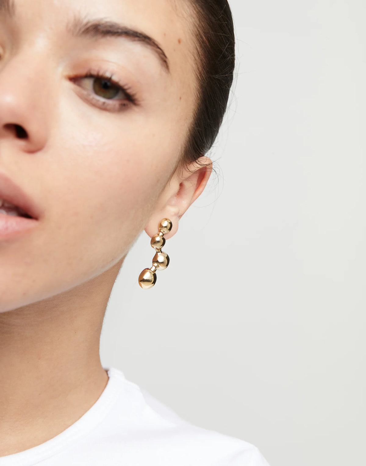 Pendientes PEN0990ORObañada en oro 18k y cuatro bolas en forma de burbujas