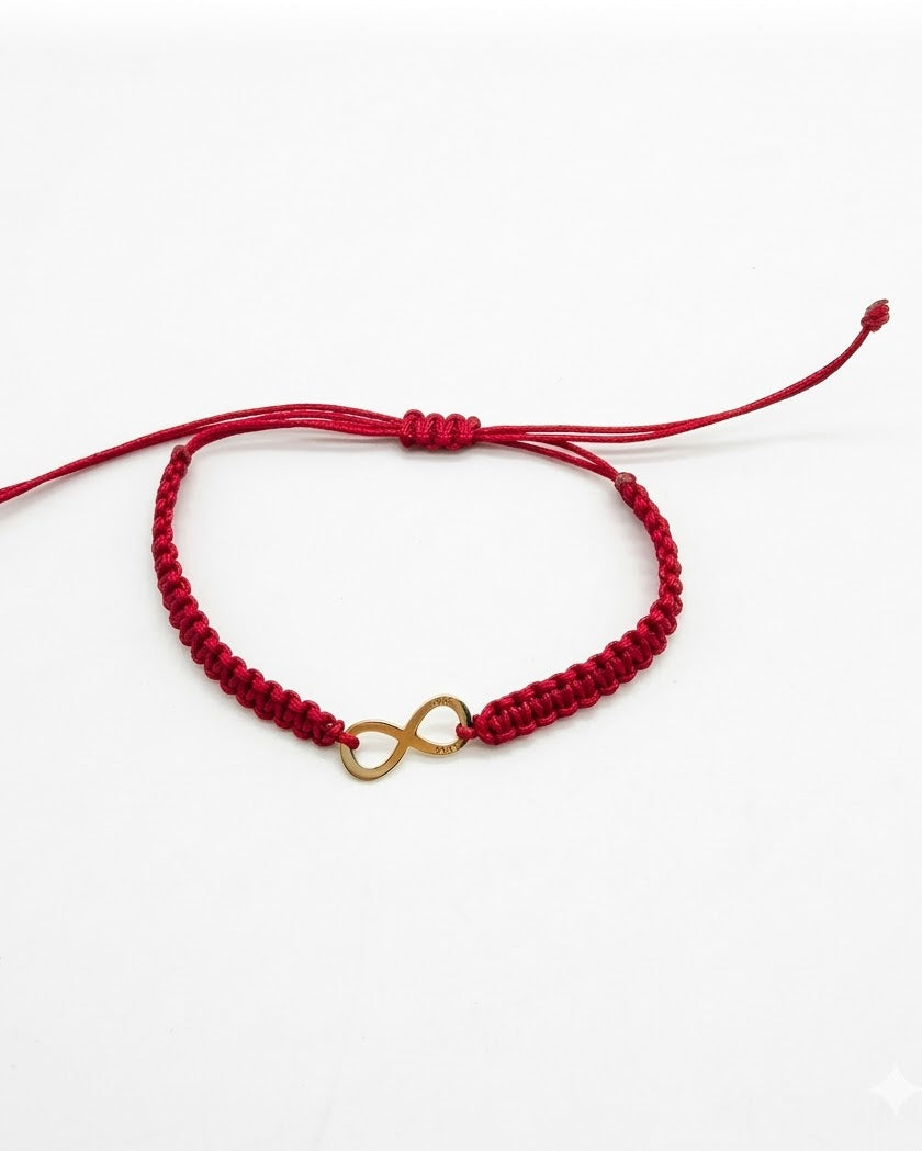 Pulsera hilo INFINITO oro 18 ktes