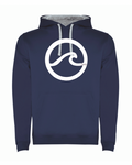 Sudadera Comounaola azul con capucha
