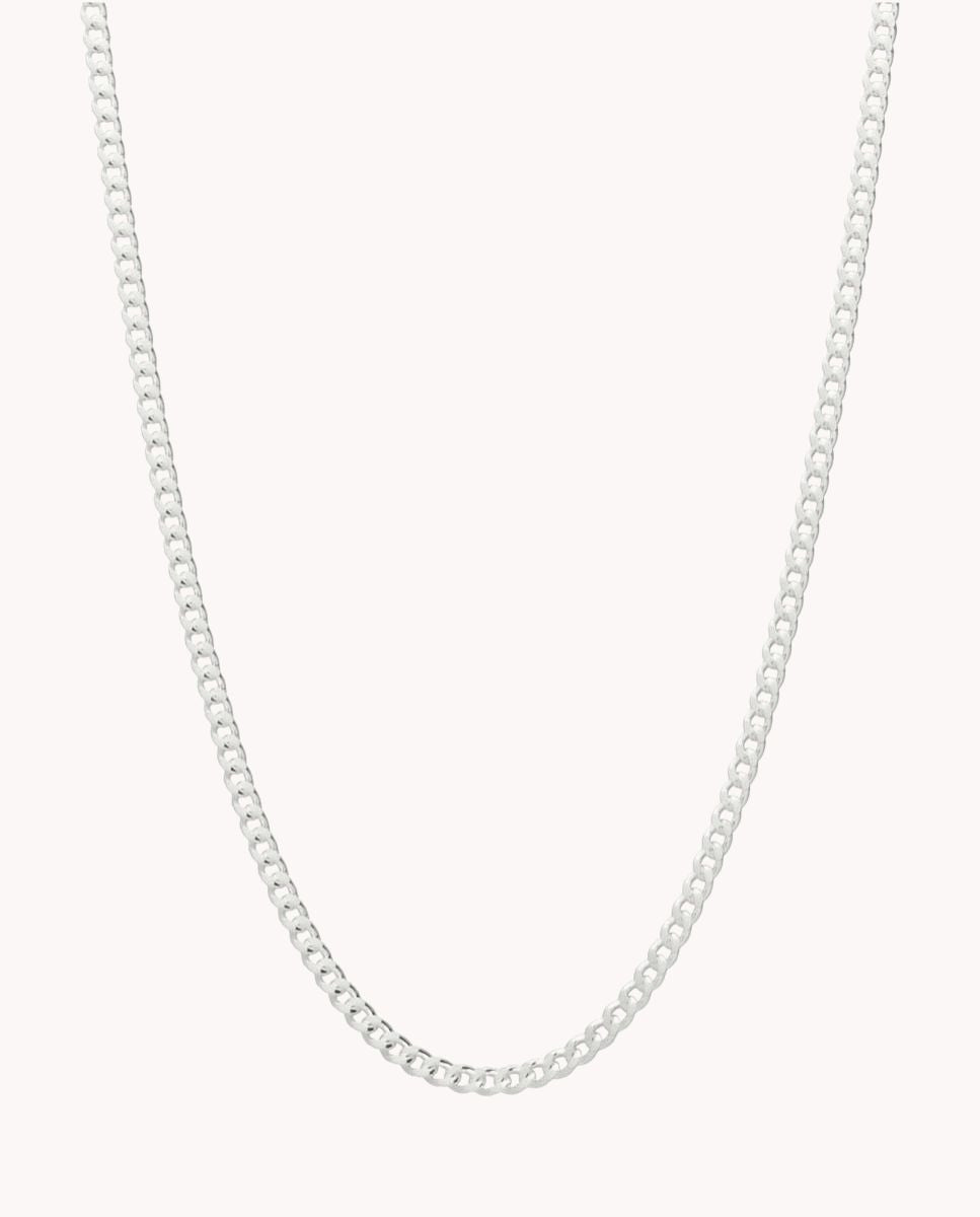 Cadena barbada milano 2 mm de plata de ley 925 de 45 cm 03-1279-45