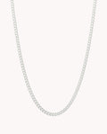 Cadena barbada milano 2 mm de plata de ley 925 de 50 cm  03-1279-50