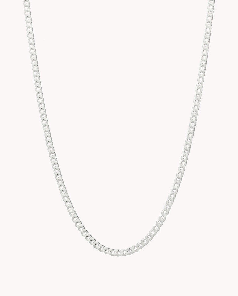 Cadena barbada milano 2 mm de plata de ley 925 de 60 cm. 03-12799-60