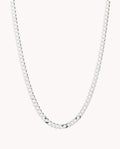 Cadena barbada milano 3 mm de plata de ley 925 de 60 cm. 03-1194-60