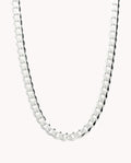 Cadena barbada milano 5,5 mm de plata de ley 925 de 60 cm. 03-1162-60