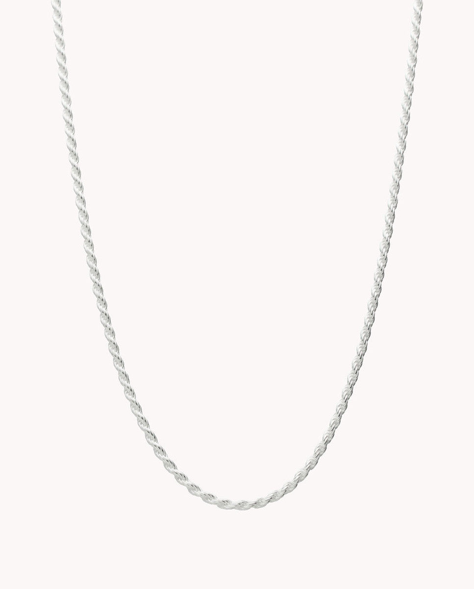 Cadena cordón palermo 2,5 mm de plata de ley 925 de 60 cm. 03-1148-60