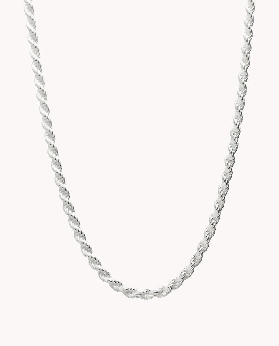 Cadena cordón palermo 3 mm de plata de ley 925 de 60 cm 03-1302-60