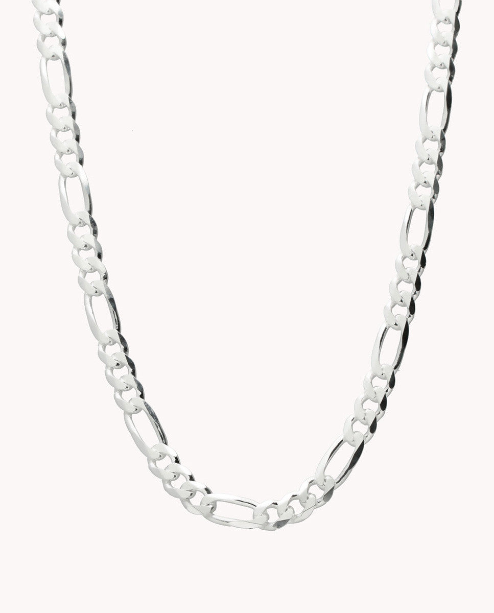 Cadena fígaro verona 4,5 mm de plata de ley 925 de 60 cm. 03-1168-60