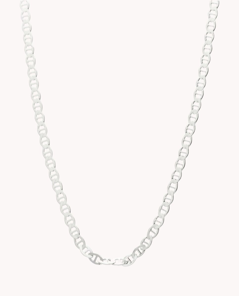 Cadena portofino de plata de ley 925 de 60 cm. 03-1195-60