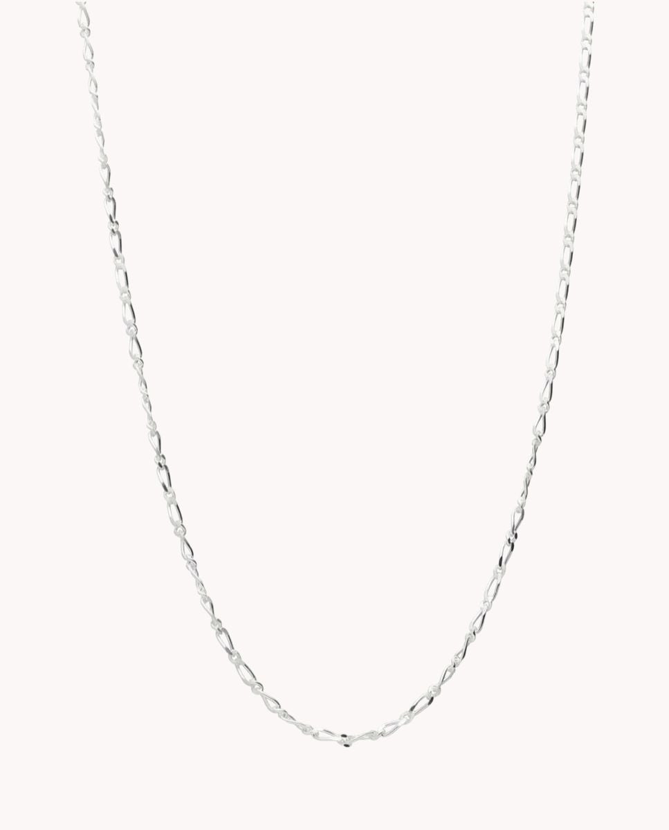 Cadena mantova de plata de ley 925 de 45 cm. 03-1258-45