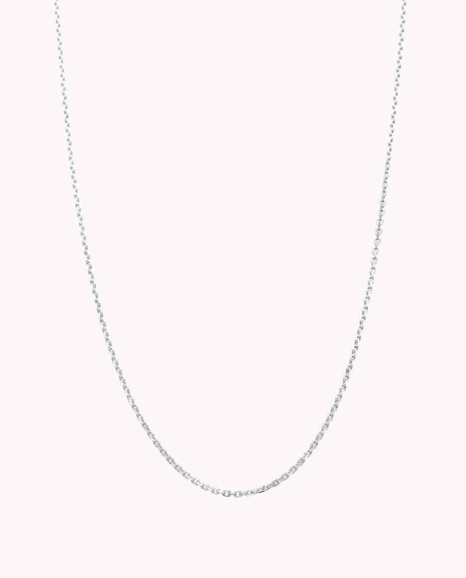 Cadena rolo como 1,1 mm de plata de ley 925 de 40 cm. 03-1229-40