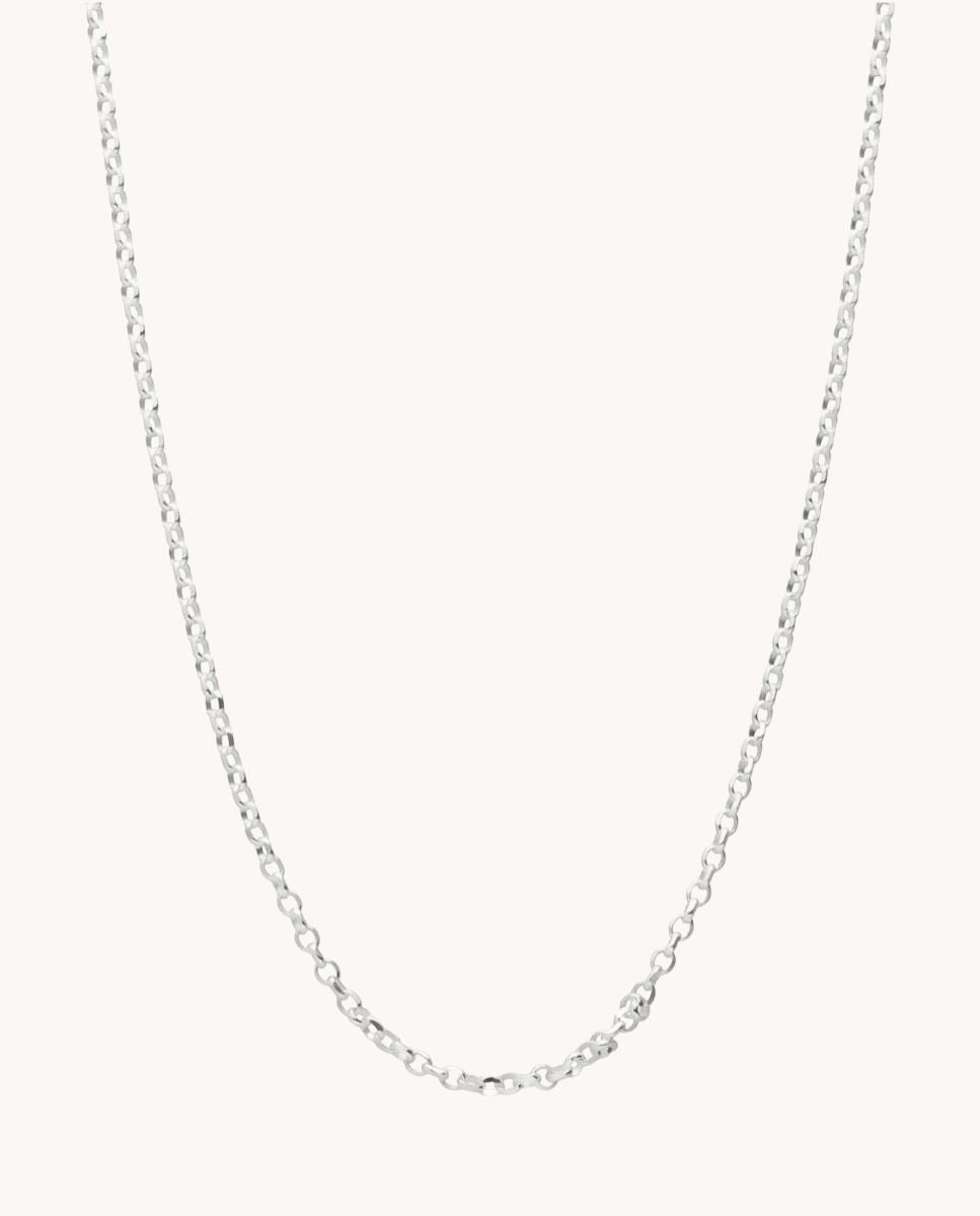 Cadena rolo como 1,7 mm de plata de ley 925 de 45 cm.  03-1257-45