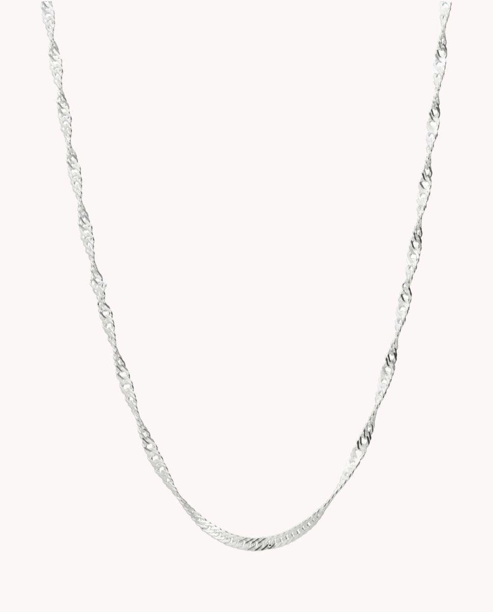 Cadena singapur siena 2 mm de plata de ley 925 de 45 cm. 03-1102-45