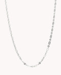 Cadena trieste de plata de ley 925 de 50 c. 03-1197-50