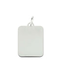 Colgante CHAPA 24x19mm ,de plata de ley 925 estilo placa para grabar -52-6126