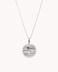 Colgante mamá idiomas en placa de plata de ley 925 13-6259