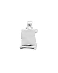 Colgante CHAPA 12X15 mm, plata de ley 925 en forma de placa pergamino. -52-6069